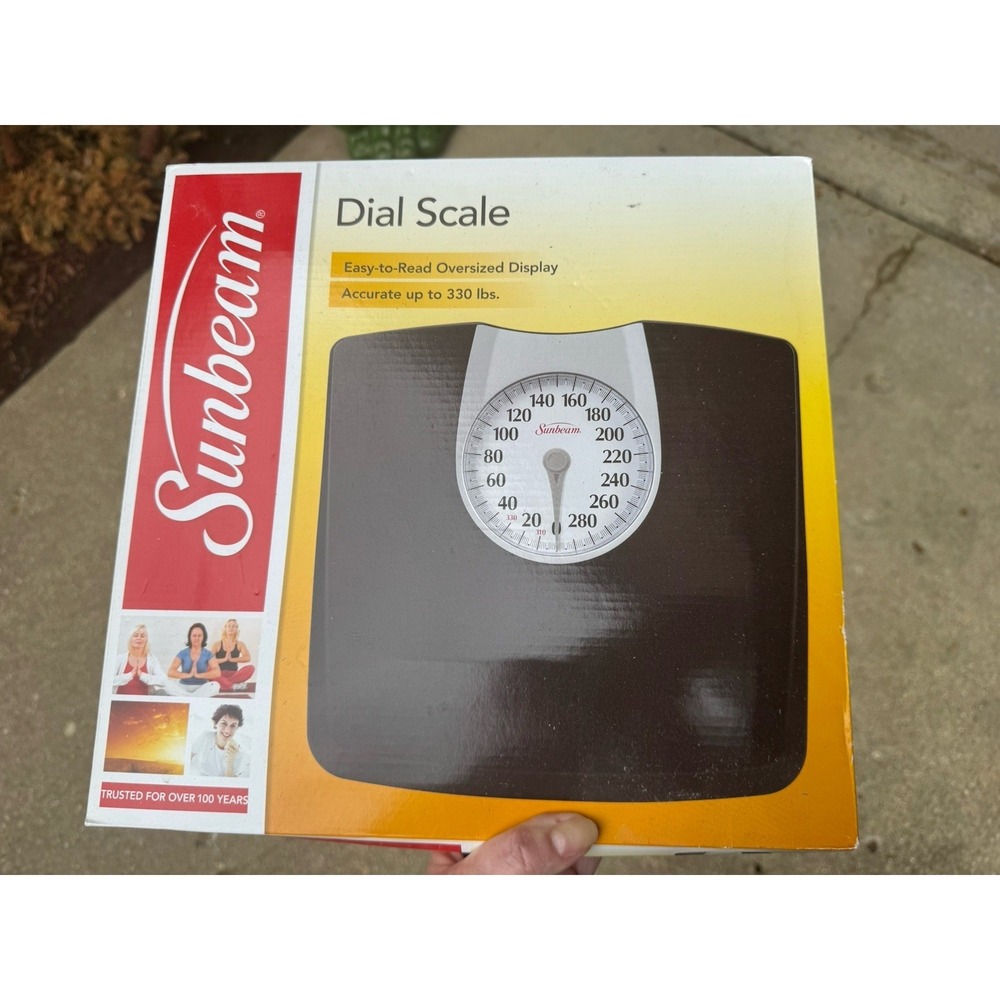 Sunbeam‎ SAB602-05 Dial Bathroom Scale 330lb Capacity Oversized Display
